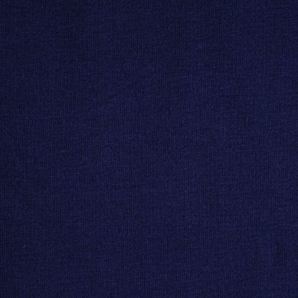 Stretch-Sweat soft uni dunkelblau – Bio